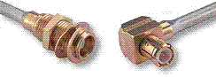 MCX female and male cable connector